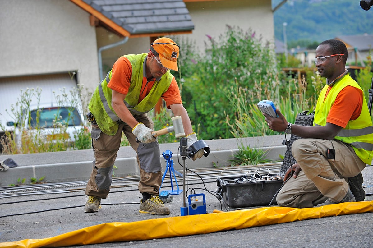 asphalt bumpy subsidence ground foundation