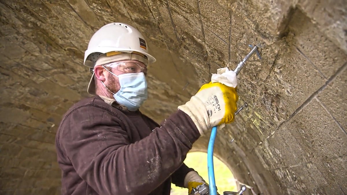 water infiltration stop railway underpass