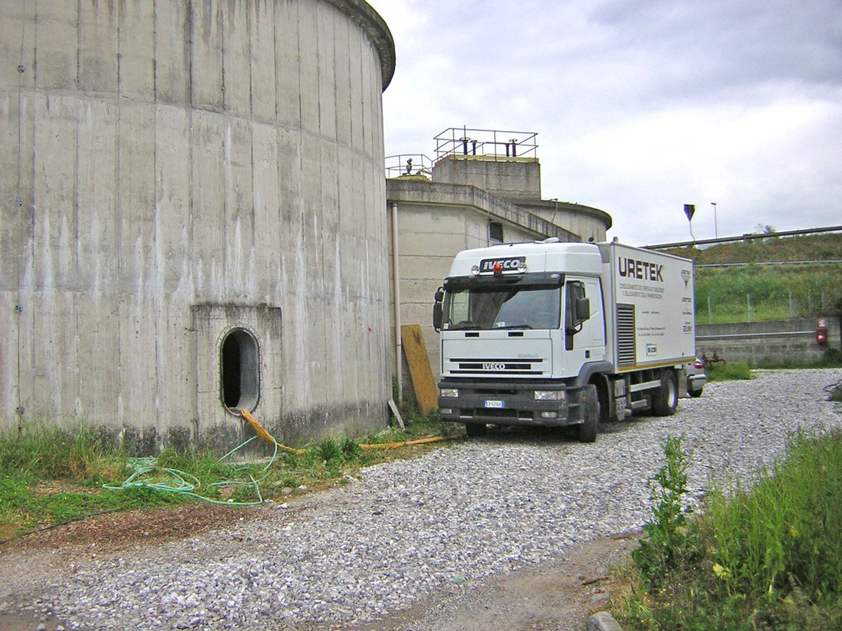 subsidence soil under sedimentation tanks