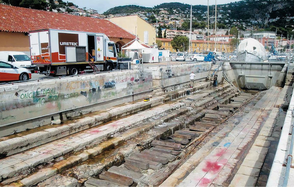 consolidation masonry basin dry dock injections expanding resins