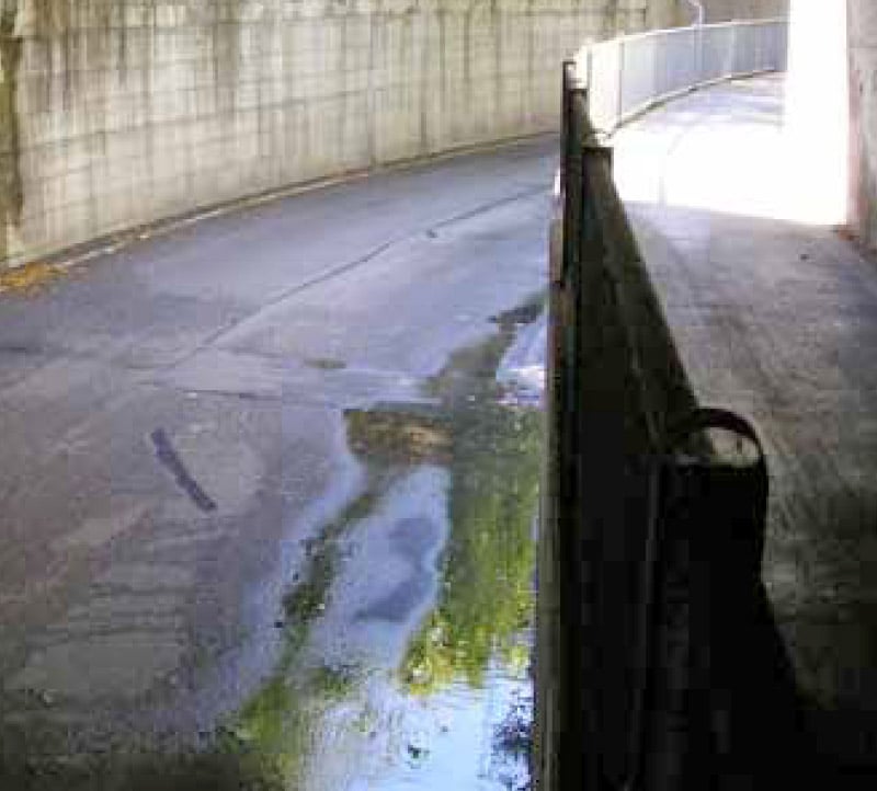 water infiltration railway underpass