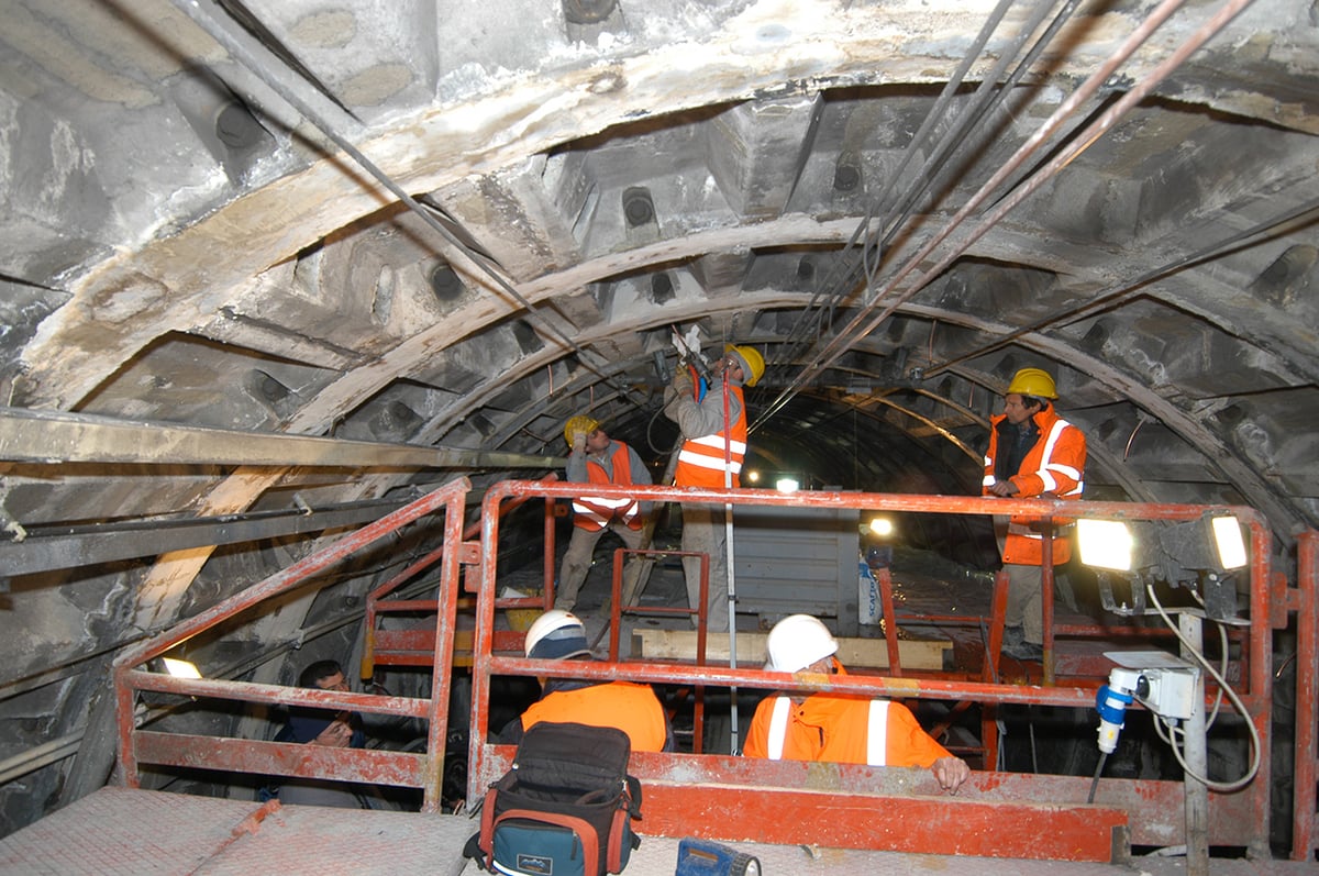 subsidence lining concrete tunnel