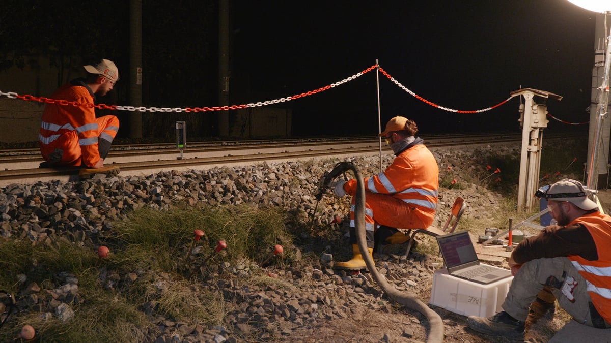 consolidation ballast tracks high speed line