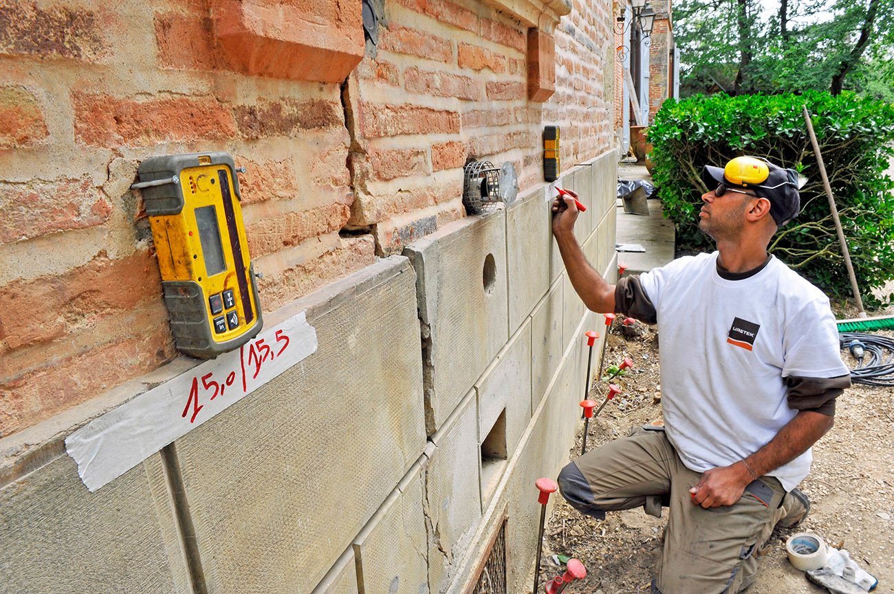foundation soil consolidation with expanding resin