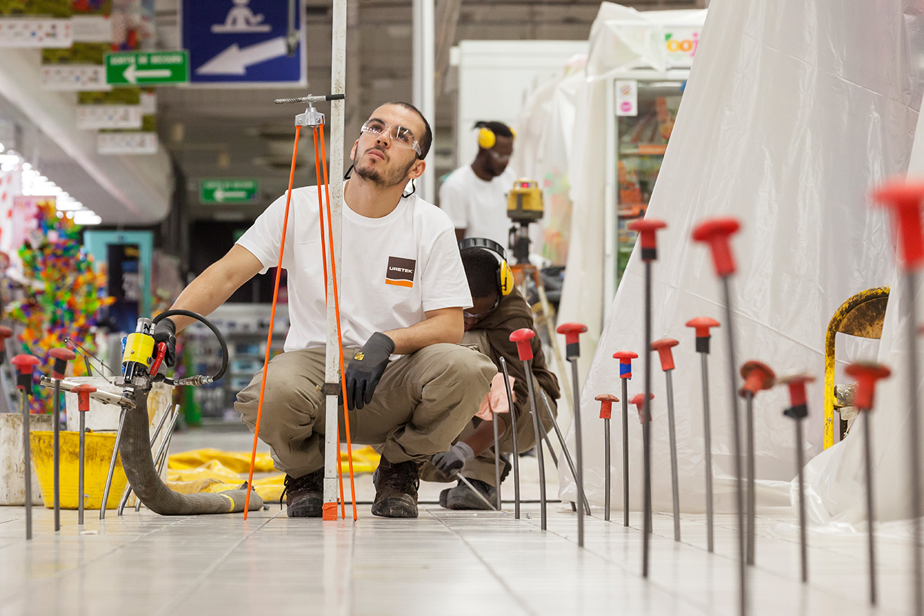 injections expanding resins uretek leveling flooring