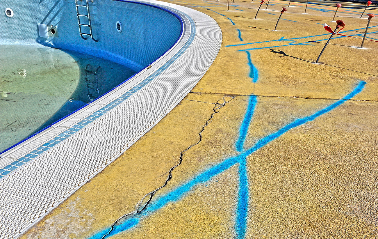 subsidence swimming pool flooring solution injections expanding resins