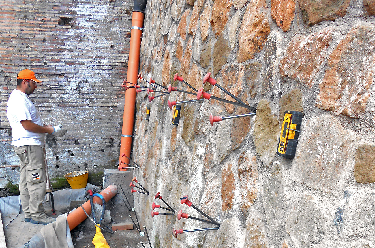 binder masonry damaged