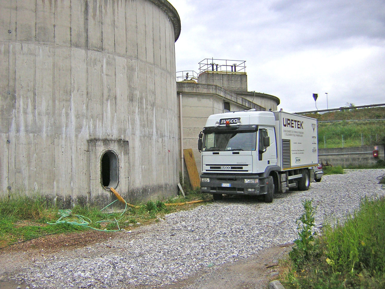 subsidence soil under sedimentation tanks