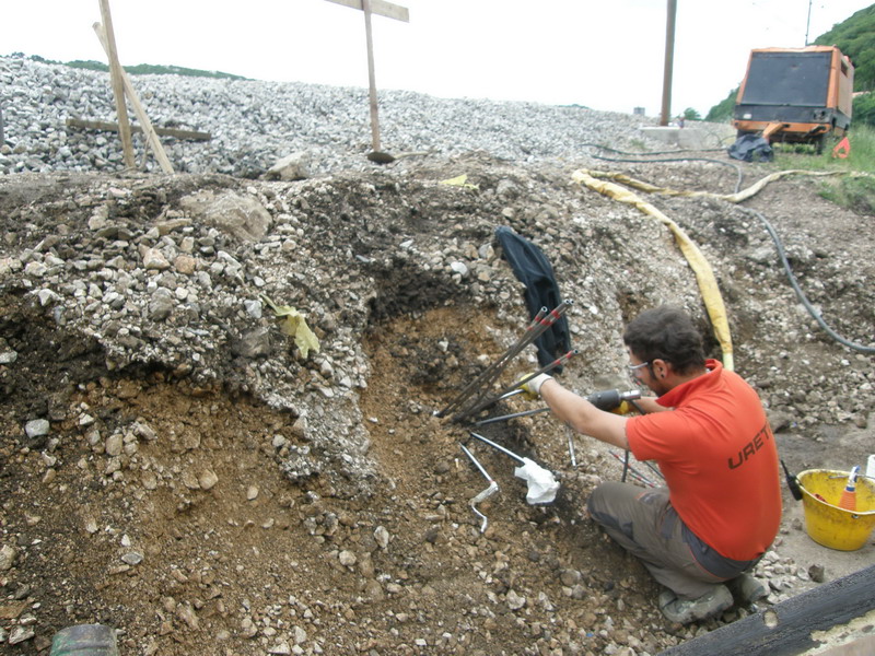 injections resin consolidation embankment railway