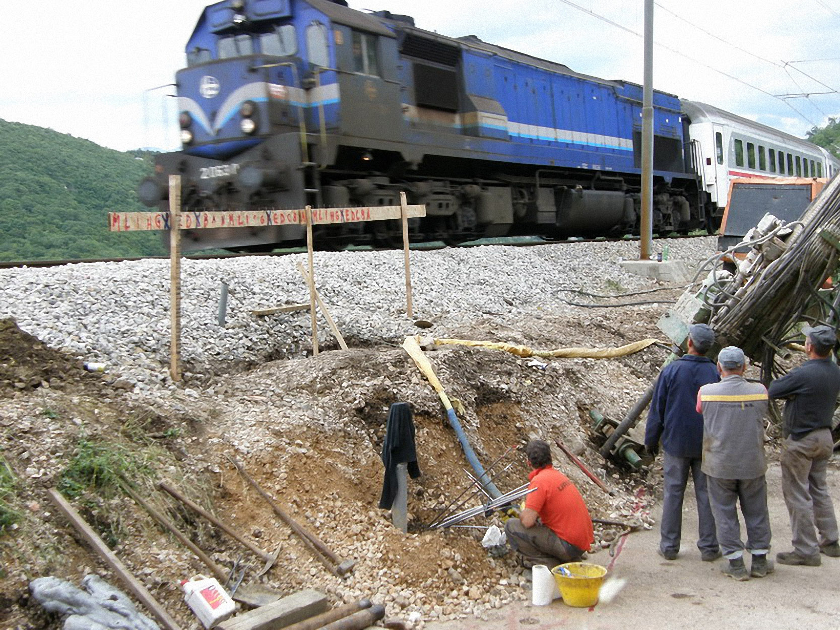 railway embankment consolidation with resin expanding injections rijeka croatia