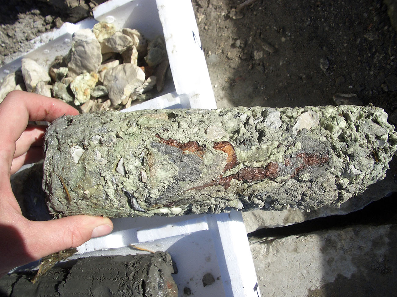 coring for soil foundation consolidation