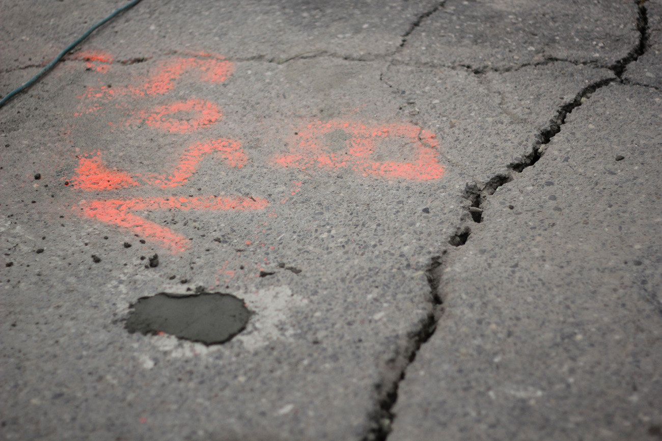 road pavement subsidence